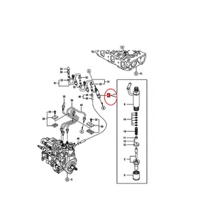 Fuel Injector 719946-53100 71994653100 for Yanmar Engine 3TNV82A 3TNV82A-GGE — 2