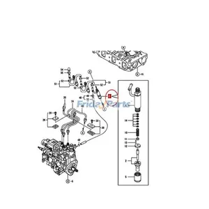 Fuel Injector 719946-53100 71994653100 for Yanmar Engine 3TNV82A 3TNV82A-GGE — 2