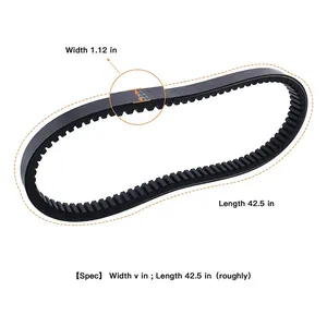 Drive Starter Generator Belt Set 72054G01 26414G01 for EZGO 4-Cycle Gas Golf Cart TXT 1994-Up — 2
