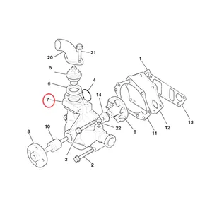 Water Pump 7211/50945 for Cummins Engine B3.3 JCB Vibromax VM75 VM46 — 4