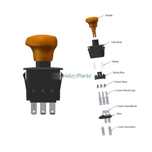 PTO Switch 925-1752 725-1752 925-3233A 925-3233 725-3233 725-3233A for MTD Cub Cadet White Outdoor Troy-Bilt Craftsman Yard Machines Tractor Mower — 7