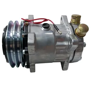 SD7H15HD A/C Compressor 72504984 for CASE IH JX55 JX60 JX65 JX70 New Holland TD60D TD70D TD75D TD80D TD90D TD95D TL100 Tractor — 4