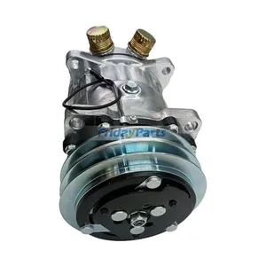 SD7H15HD A/C Compressor 72504984 for CASE IH JX55 JX60 JX65 JX70 New Holland TD60D TD70D TD75D TD80D TD90D TD95D TL100 Tractor — 4