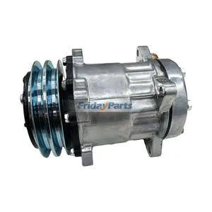 SD7H15HD A/C Compressor 72504984 for CASE IH JX55 JX60 JX65 JX70 New Holland TD60D TD70D TD75D TD80D TD90D TD95D TL100 Tractor — 2