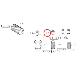 Fuel Filter 84557099 73175966 75208272 V88834 for New Holland Excavator C130 EC160 EC215 EC240 EC270 EC350 EW160 EW220 — 5