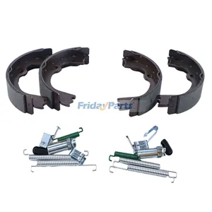 4 Pieces Emergency Parking Brake Shoe & Springs Kit 7329K for RAM Pick Up 1500 2008-2018 — 4