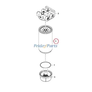 Fuel Filter 7336334 for Bobcat Loader S76 T76 — 6