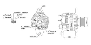 ALTERNATEUR RVI GAMME T — 2