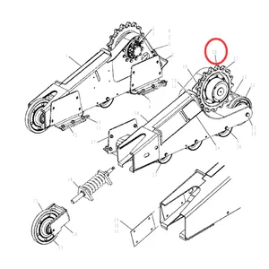 Sprocket 87447232 for CASE Compact Track Loader 420CT 440CT 445CT 450CT 465 TR270 TR320 TV380 — 3