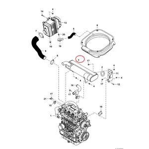 Exhaust Muffler 7175098 7141744 for Bobcat A770 S750 S770 S850 T750 T770 T870 Loader — 4
