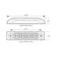 75183 6"L RECT. SPYDER RED/CLEAR 8 LED LIGHT, HIGH/LOW 3 WIRES — 2
