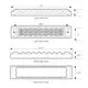 76488 Spyder Series 10" Low Profile LED Double Row Light Bar, Red/Clear — 2