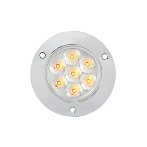 76561 Pearl Series 2" LED Light, Amber/Clear