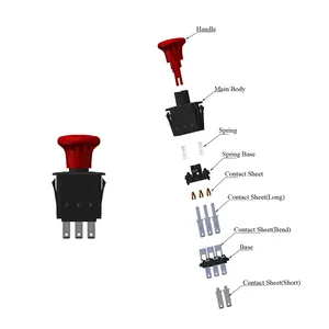 Blade Clutch PTO Switch 771476 776476 for Hustler Super Z 52" 60" 72" 2002-2007 ZR7 Mini Z X One Z4 FasTrak Raptor Sport TrimStar Z Series — 3