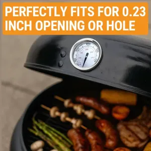 Accurate Grill Thermometer for Weber Charcoal Spirit I & II 200 and 300 Series, 60540 Temperature Gauge for Smoker Wood Charcoal Pit 1.81" Diameter Thermostat Replacement — 3