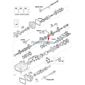 Sliding Sleeve 1ST/2ND 1257 304 020 for ZF Transmission 16K130 16S112 16K160 16K190 — 2