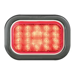 77473 Spyder Series Rectangular High Profile LED Light, Red/Red