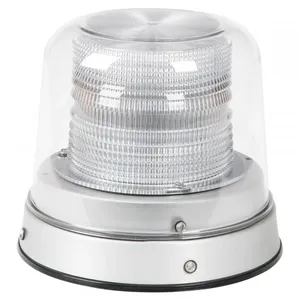 78010 Tall Dome LED Beacons - Dual Color Class I, Amber / Blue / Clear Dome