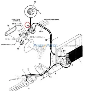 12V SD508 A/C Compressor 7807944 for CASE 8820 8830 8840 Deutz Allis 7085 7110 7120 7145 — 7