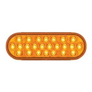 78230 OVAL PEARL AMBER 24 LED LIGHT, AMBER LENS