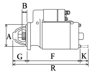 Starter motor / Démarreur 12V 4,2kW Perkins — 4