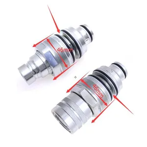 Male & Female Flat Face Coupler Kit 6679837 6680018 for Bobcat 753 763 773 863 864 883 A220 A300 A770 — 2