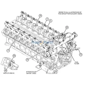Adapter 7C7682 for Caterpillar Engine 3508 3512B 3516B Excavator CAT 5130 5130B Wheel Loader 994D 994F 994H 994K — 2