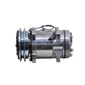 12V SD510 SD5H16 A/C Compressor 7T-7825 3E-7704 for Caterpillar CAT 205B 206B…