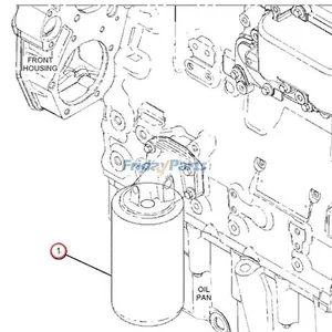 Oil Filter 7W2326 for Caterpillar CAT Engine 3054 3056 Excavator M312 M315 M313C M313D — 7