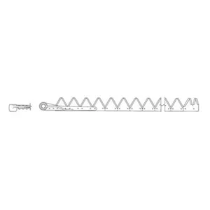 7', Black 11ga Under Serrated, Riveted for Case® || Replaces OEM # 800-076