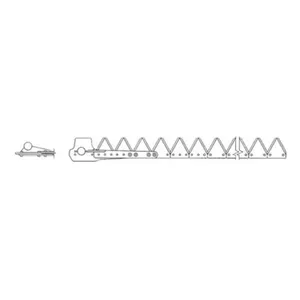 7', Black 12ga under serrated, Riveted for New Holland® || Replaces OEM # 800-205