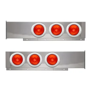 80112 2-Pc Chrome Plated Steel Light Bar