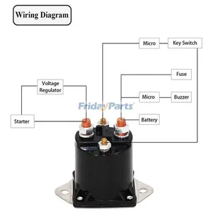 36 Volt Golf Cart Solenoid Relay 1013609 8016 for Mercury Mariner 6-200HP Outboard Motor 1976-1998 — 7
