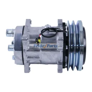 12V SD7H15 A/C Compressor 8091 32767G 04437338 for Deutz Fahr Hurlimann Lamborghini & Same Tractor — 6