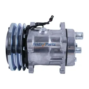 12V SD7H15 A/C Compressor 8091 32767G 04437338 for Deutz Fahr Hurlimann Lamborghini & Same Tractor — 3