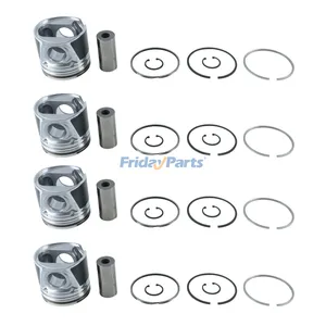 Piston Kit 8094740 for CASE Engine F4CE9484L F4CE9484C J600 Tractor FARMALL 105U 110A MAXXUM 120