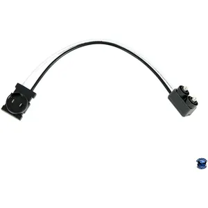 GRAND GENERAL ROUND MALE 2 PIN TO MALE 2 PRONG LIGHT ADAPTER PLUG 81008