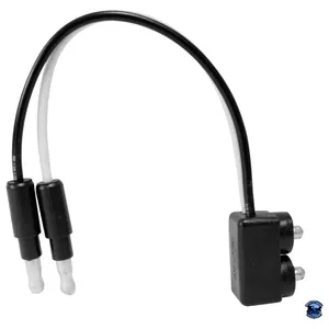 GRAND GENERAL 2-PRONG LIGHT PLUG WITH 0.180 BULLET PLUGS 81009