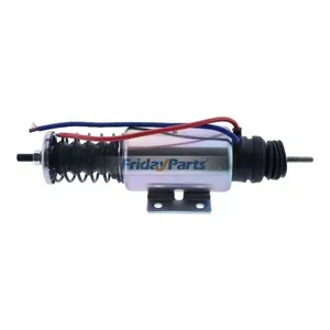 24V Shutdown Solenoid Valve 98423938 8112462 for New Holland Loader FR130 FR160 FR220 FR130.2 FR160.2 FR220.2 Fiat Hitachi Excavator FH120 FH200 FH400 — 3