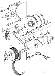 Belt Tensioner / Tendeur courroies courroie trapézoïdale à nervures — 5