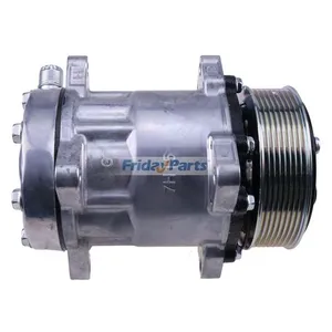 SD7H15 SL7H15 A/C Compressor 82016158 for CASE Tractor MXM120 MXM130 MXM140 MXM155 MXM175 MXM190 — 3