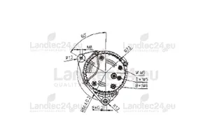 Alternator for CNH 84141452 — 3