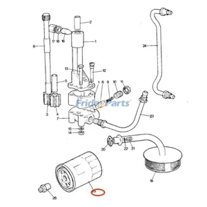 Oil Filter K200037 for CASE Loader 580G 580F Tractor 1290 1390 1594 1490 1190 1194 1394 — 5