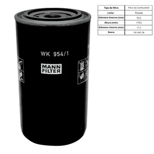 Filtro do Combustível - Mann Filter - 84477358 — 2