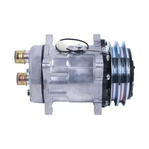SD7H15 A/C Compressor 85817170 for New Holland Backhoe Loader B110 B115 B95 B90B LB75 LB110.B LB75.B — 5