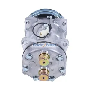 SD7H15 A/C Compressor 85817170 for New Holland Backhoe Loader B110 B115 B95 B90B LB75 LB110.B LB75.B — 4