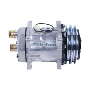 SD7H15 A/C Compressor 85817170 for New Holland Backhoe Loader B110 B115 B95 B90B LB75 LB110.B LB75.B — 5