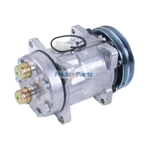 SD7H15 A/C Compressor 85817170 for New Holland Backhoe Loader B110 B115 B95 B90B LB75 LB110.B LB75.B — 2