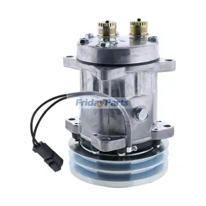 SD7H15 A/C Compressor 86993462 for CASE 2366 2377 2388 2577 2588 5088 5140 650K 750K 850K STX275 STX280 STX325 STX330