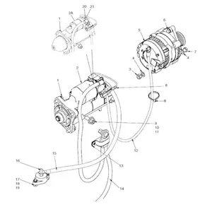 12V 95A Alternator 87038475 for CASE Loader 420 420CT 430 435 440 440CT 445 445CT 450 450CT 465 — 7